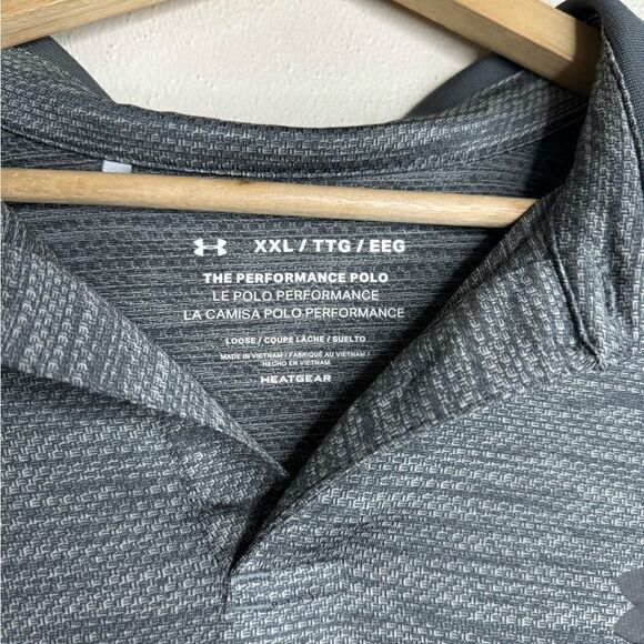 Under Armour the performance short sleeve polo shirt men’s size XXL gray - Picture 5 of 7